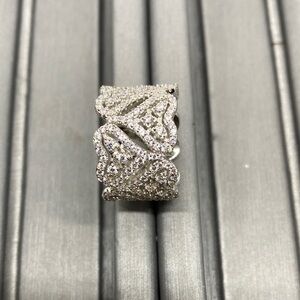 Elegant Silver 925 with CZ Heart Ring size 7